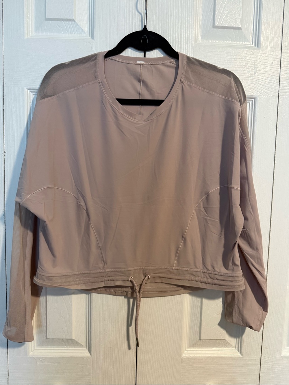 lululemon athletica Mauve Drawstring-Hem Long Sleeve Top - Women